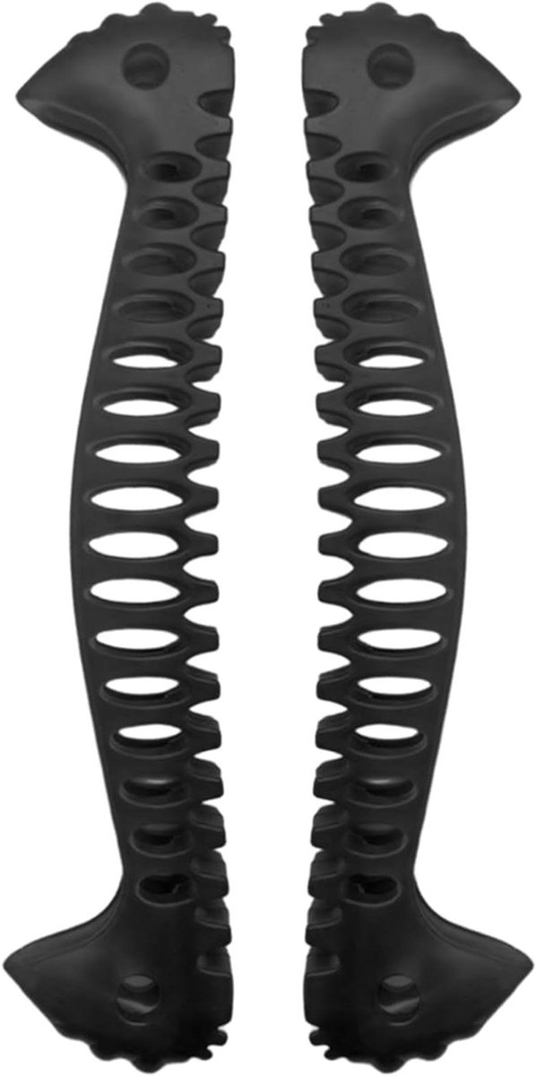 Schaatsbeschermers - Schaatsijzers beschermers - Schaatsen beschermen - Verbeterd stabiliteitsontwerp - 35 cm lengte - Zwart