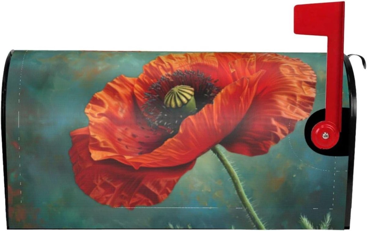 Brievenbus Cover - Brievenbus Decoratie - Buiten Decoreren - Magnetische Bevestiging - 51 x 45 cm - Zwart