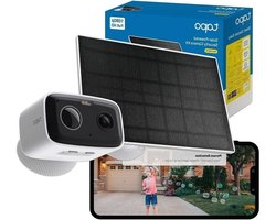 Tapo C400 KIT Batterij Beveiligingscamera Buiten Draadloos, Zonne-beveiligingscamera, Kleur Night Outdoor Camera, AI-detectie, IP65, Geen Hub vereist, Alexa, Google Home, Flexibele opslag, Geen