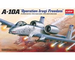 Academy Modelbouwpakket Militaire voertuigen - 12402 Fairchild-Republic A-10A Thunderbolt II - Operation Iraqi Freedom - Amerikaanse Straaljager Plastic - 1:72 - Modelbouw