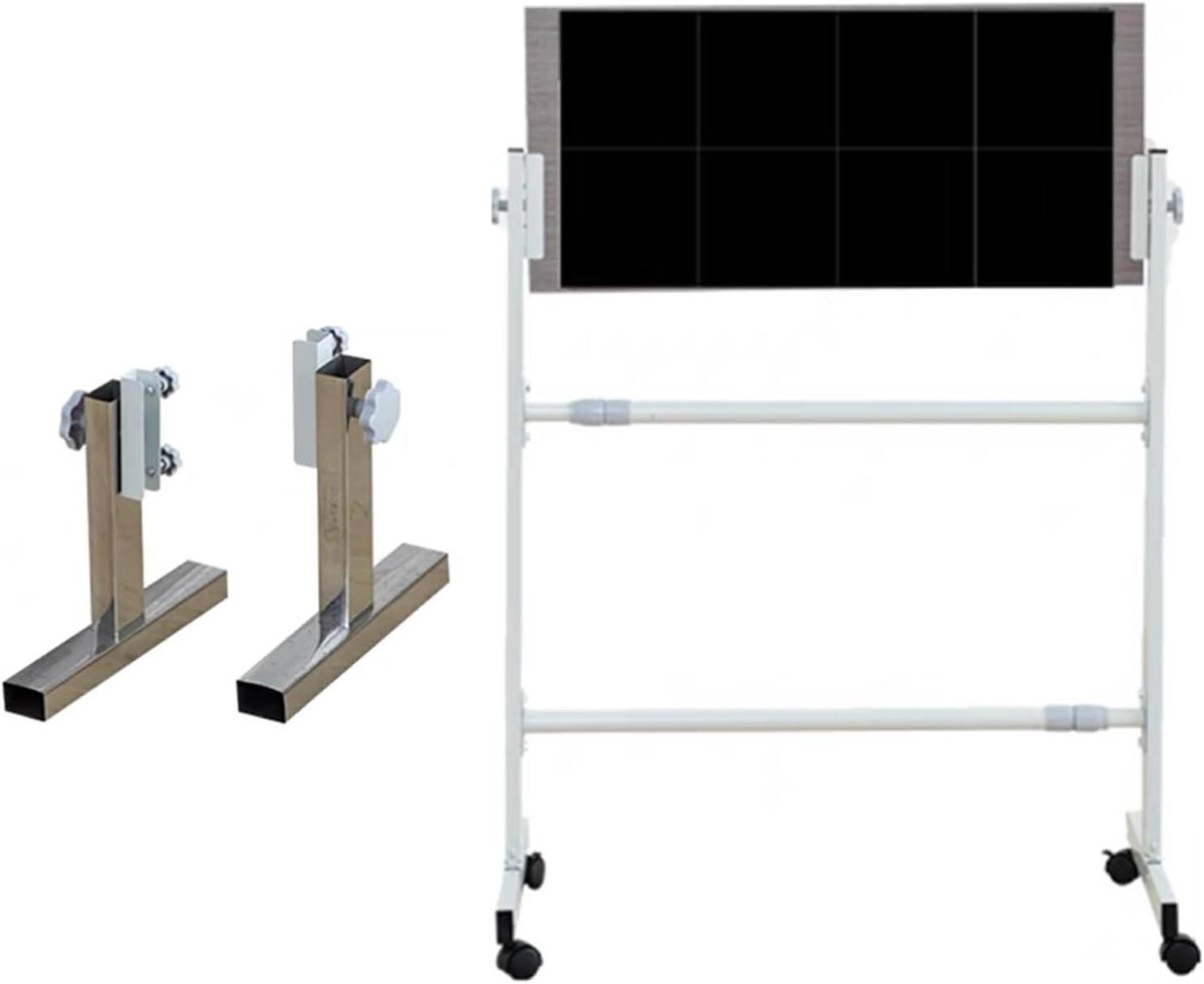 Tafeltennis Return Bord Vloerbedekking Tafeltennis Rebound Board, Enkele Pingpong Zelfstudie Trainee voor Binnen/Buiten, Pingpong Sport Oefening Baffle Paneel met 6/8 Rubbers(Black,8 Rubbers)