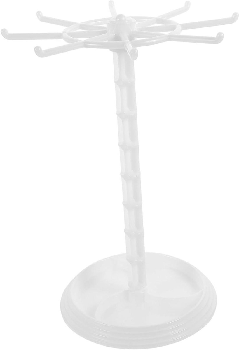 Sieraden Organizer - Draaiplateau Houder - Sieraden Presenteren - 360 Graden Rotatie - 30 x 21 x 21 cm - Wit