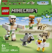 LEGO Minecraft Kipberijder Woestijnaanval Speelgoed voor Kinderen met Personages 21592