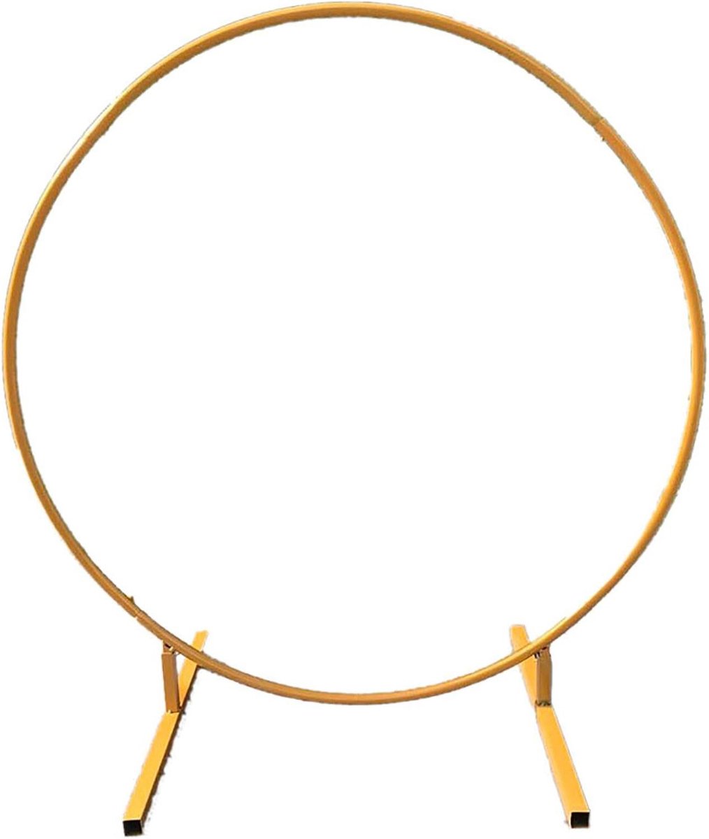 Wedding Arch Round Arch Wedding Decoration Background Wrought Iron Shelf DIY Birthday Bracket Balloon Flower Arch Outdoor Party Event Arch (2.4m)