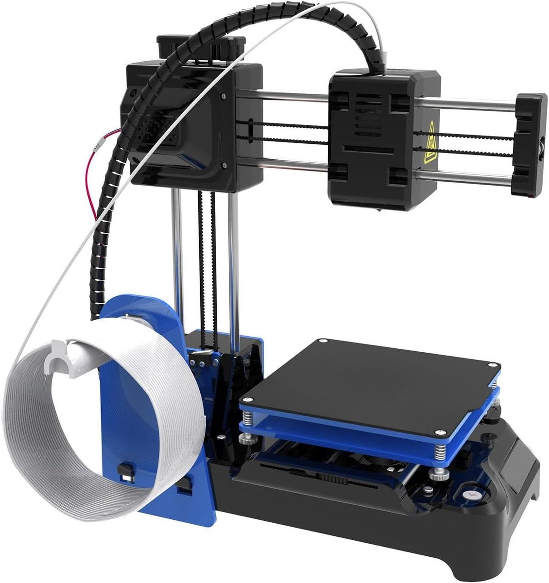 Mini 3D-printer - Desktop printer - Hobby projecten maken - Snelle montage - 10x10x10 cm - Zwart