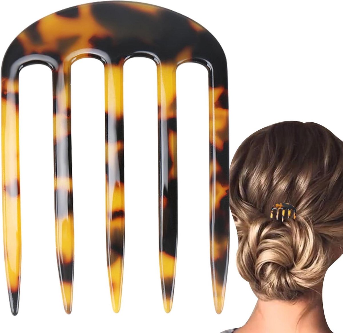 Franse Zijkam - Haarkam Clips - Haar Stylen - Stabiel Ontwerp - 6.8 cm Lengte - Niet gespecificeerd