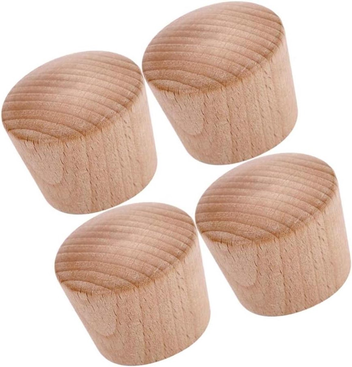 POT DID TOP KNOPS, 3PCS HOUTEN KNOB Universeel Houtwarmtesistent Keukenkookgerei Deksel va
