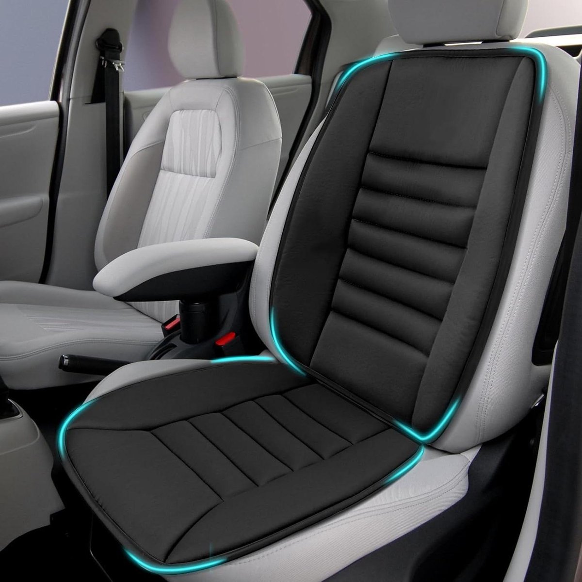 Autostoel Kussen - Rugsteun Stoelhoes - Comfortabel Rijden - Ergonomische Lendensteun - 1