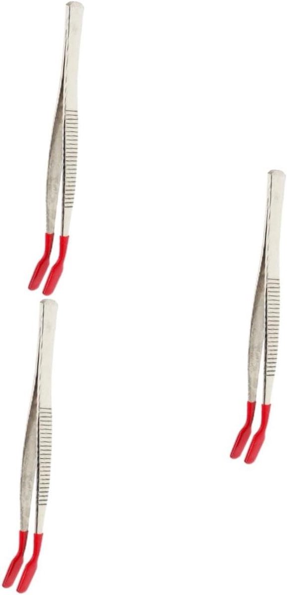 Pincet Set - Precisie Tang - Hobby Handwerk - Roestvrij Staal - 3 Stuks - Multicolor