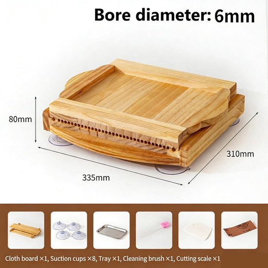 Parels Maker Machine - Dessertmaker Parels - Verse Parels Maken - Precisie Groef Ontwerp - 6-19 mm - Houtkleur — afbeelding 3