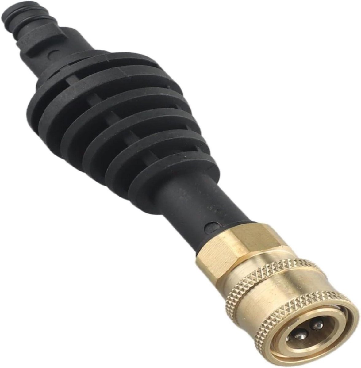 Verlengstuk Wasspuit - Adapter Kort - Auto Reinigen - Flexibele Lengte - 15 cm - Zwart
