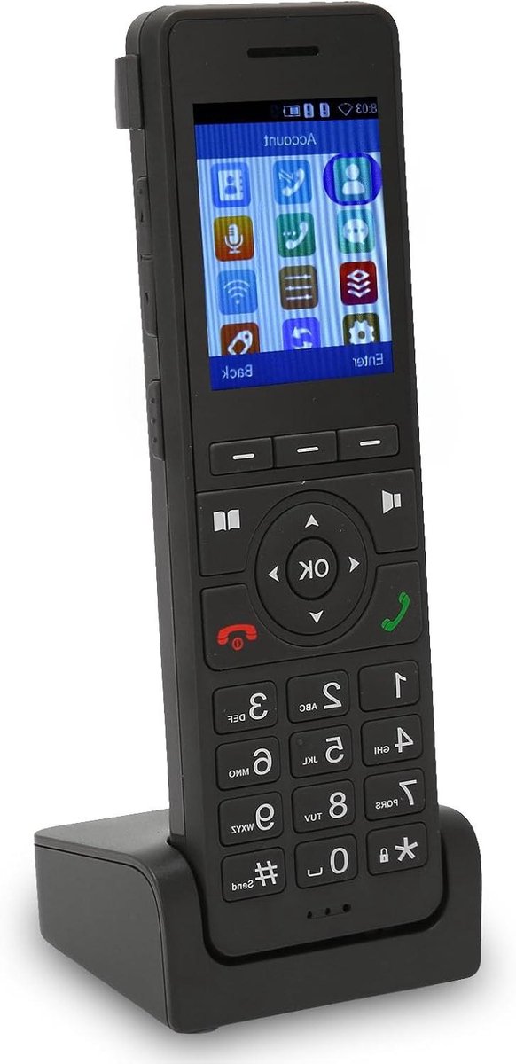 Draadloze Vaste Telefoon - 4G Telefoon - Thuis Kantoor - Intelligente Ruisonderdrukking - 24 Inch Kleurenscherm - Zwart