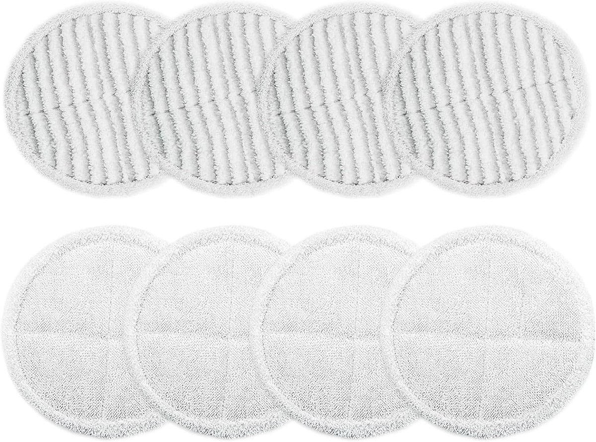 Set van 8 vervangende pads geschikt voor Spin-Wave dweil - Geschikt voor Bissell Spin-Wave vloerreiniger series 2039 2039A 2124 2307 23157 20391 20399