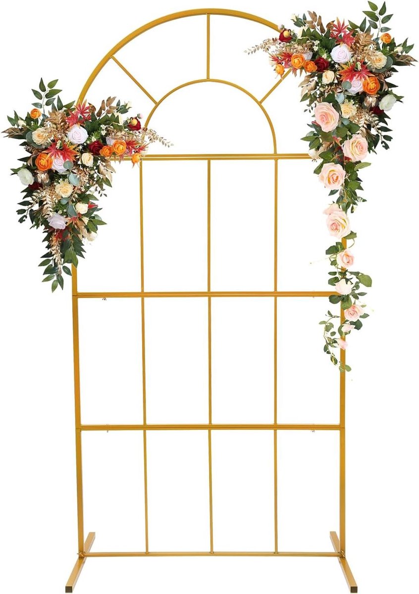 Draagvermogen ca. 5 kg trouwboog bruiloft 100 x 50 x 200 cm bruiloftsboog frame boog bruiloft standaard boog achtergrond standaard