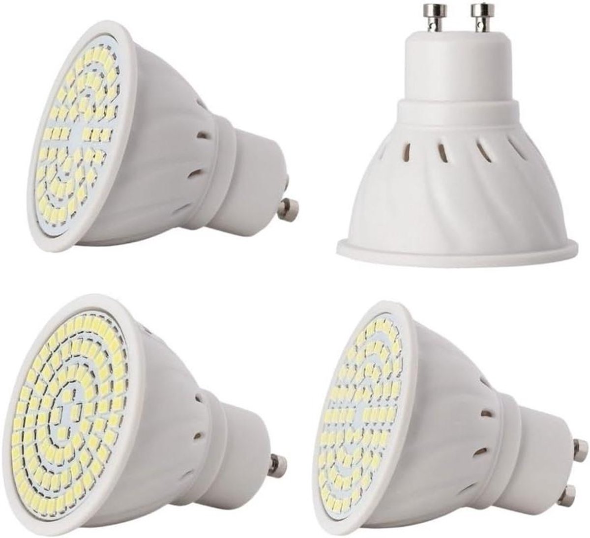 LED Spotlamp - Energiezuinige Lamp - Binnenhuis Verlichting - CRI 80+ Natuurlijke Kleuren - 50 Stuks - Warm Wit