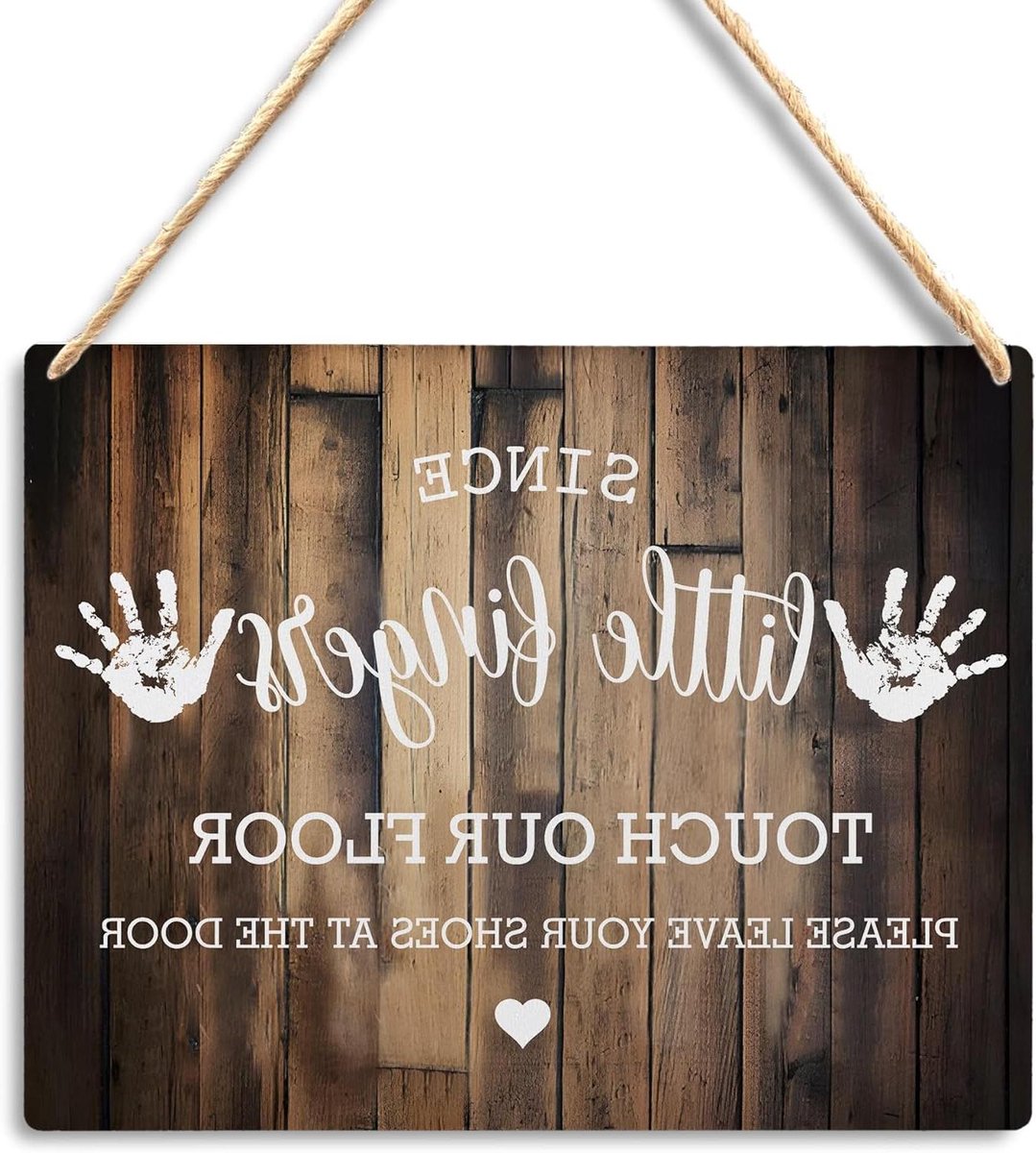 Voordeur Welkomstbord - Huisnummer Bord - Huis Decoratie - Houtnerf Design - 15 x 30 cm - Bruin
