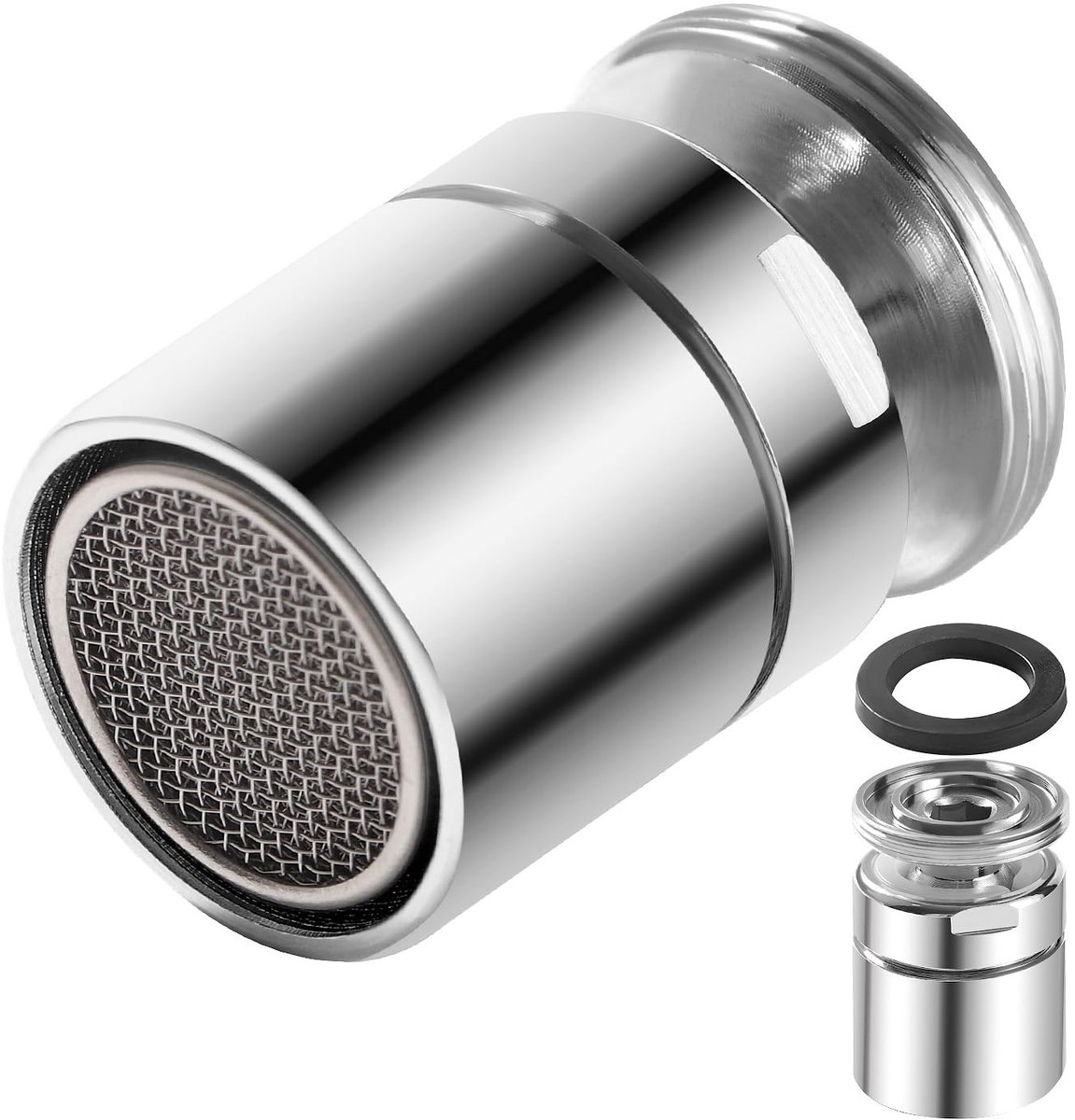Dailygoods- Kraanaansluiting 360° draaibaar - Kraanstuk - Aerator - Roestvrij staal - ABS filter - Waterbesparend ontwerp - Kraanaerator