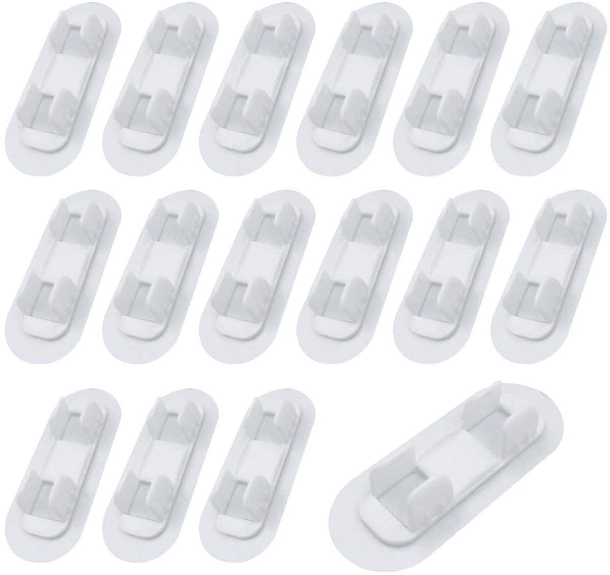 Dailygoods- Buisklemmen 16 Stuks 13-16mm - Zelfklevende Klemmen - Bevestigingsklem - Buisbevestigingsklemmen - Slangklemmen - Sterke Bevestigingskracht - Slangklem