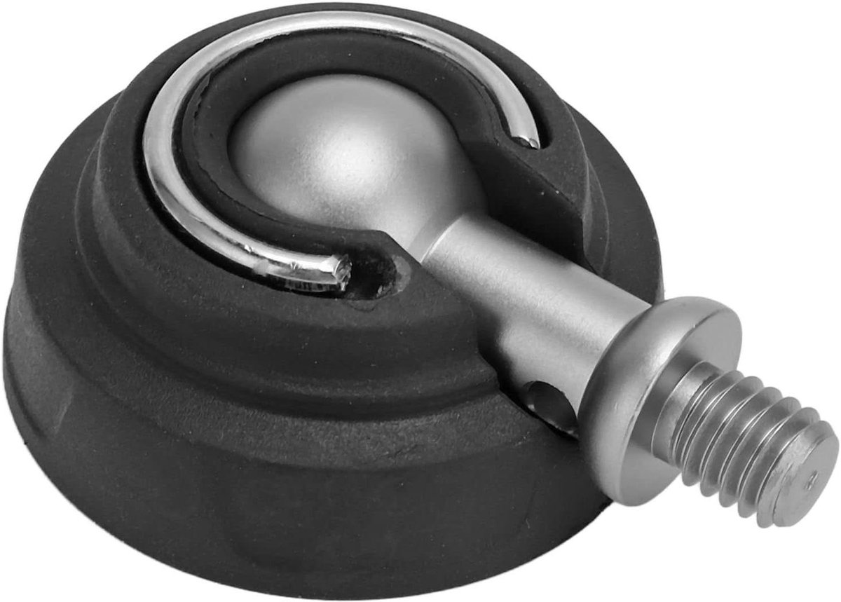 Monopod Voet Statief - Statiefvoet Rubberen - Camera Stabiliseren - Antislip Kogelkop - 50 mm Diameter - Zwart