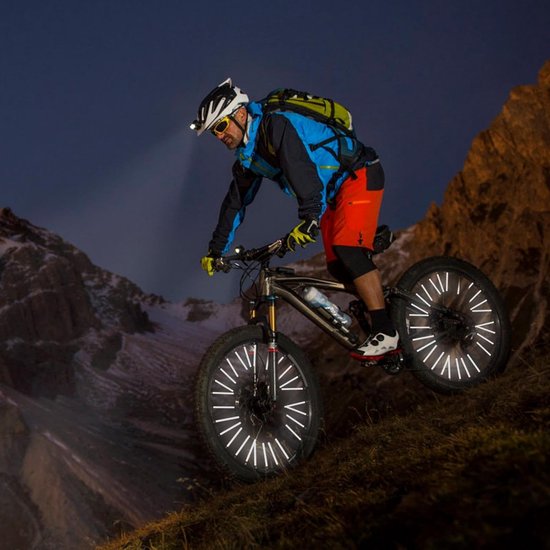 72 Stuks Spaak Reflectoren Fiets - Reflecterende Wielclips voor Nachtelijk Fietsen - Fietsveiligheid Accessoires Zonder Gereedschap - Lichtgewicht Spaakdecoratie voor Kinderfiets, MTB en Stadsfiets — afbeelding 2