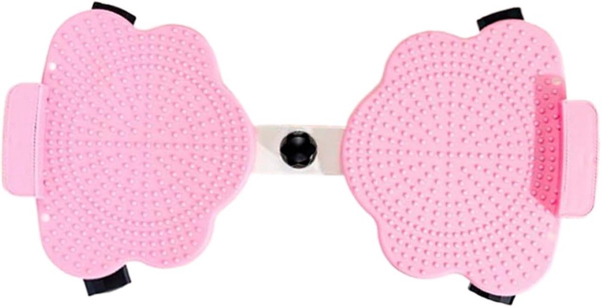 Taille Twist Board - Fitnessapparaat Core - Buikspier Training - Antislip Gevormde Pedalen - Tot 136 kg - Bordeaux