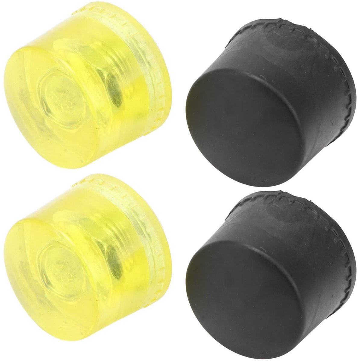 Dailygoods- Rubberen Hamer - 2 Stuks Vervangende Slagkop - M10 Installatieaccessoires - Zacht/Rubber - Krassentolerantie - Eenvoudig te installeren - Hamerkop