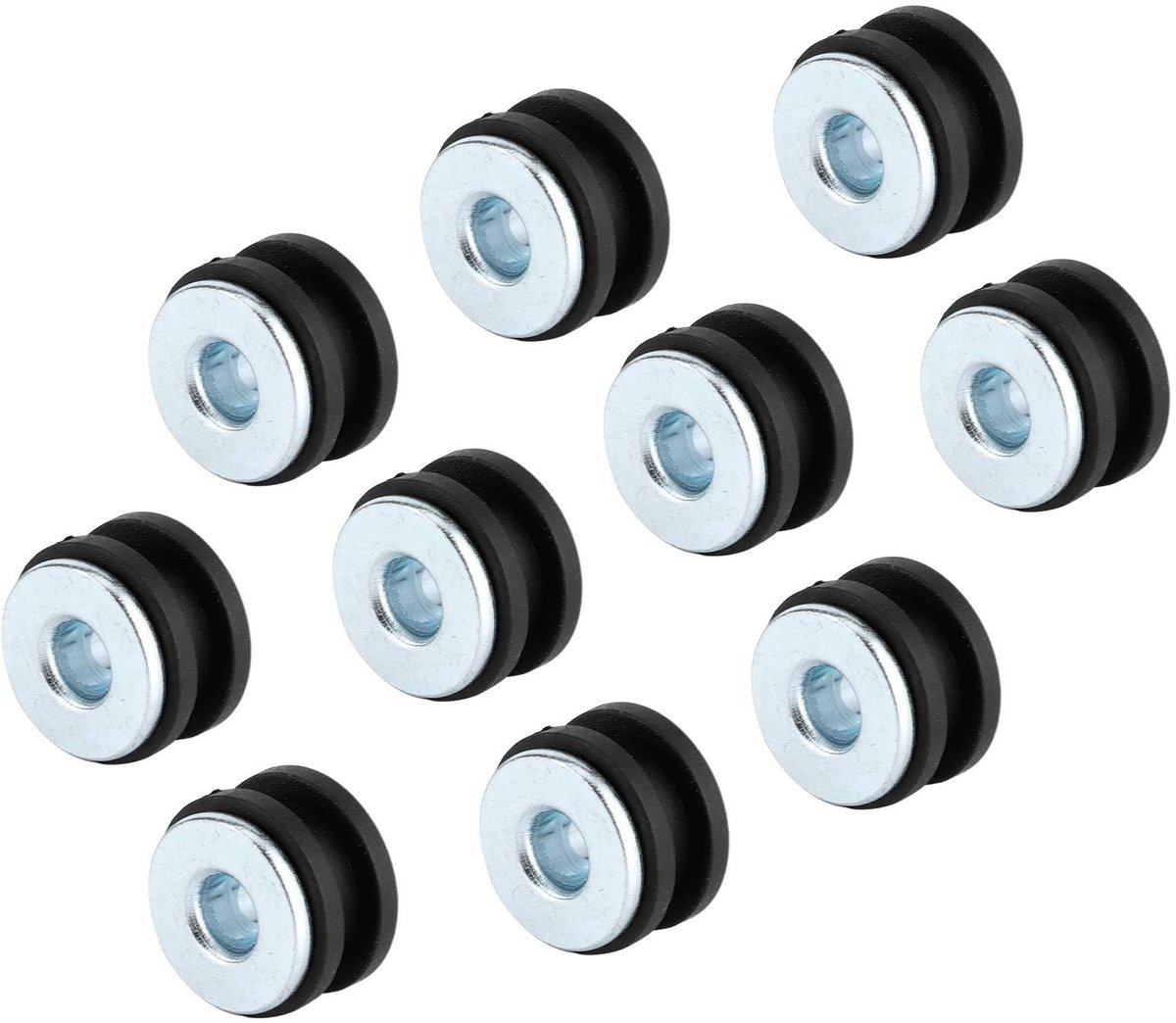 Dailygoods- Grommet Kit 20 Sets - Rubber Grommets - Motorfiets Grommets - Vervangingskit voor Tubs - Duurzaam - Schokbestendig