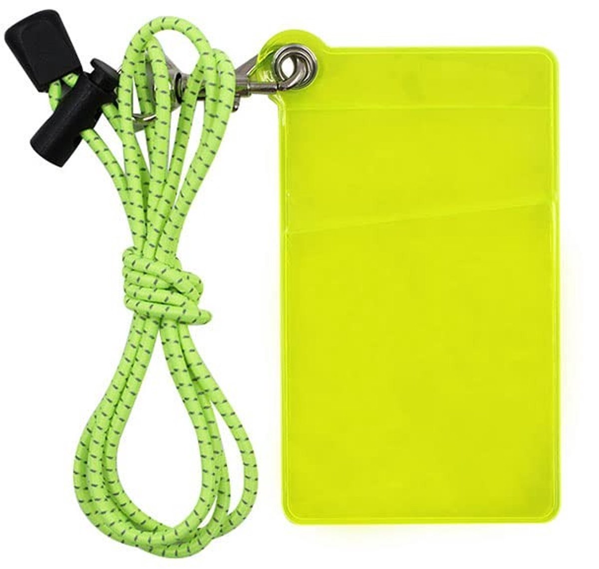 Dailygoods- Badgehouder met Trekkoord - PVC Badgehouder - Waterdichte Kaarthouder - Antivuil - Duurzaam - Geschikt voor ID/Bankkaarten - Identiteitskaart Houder