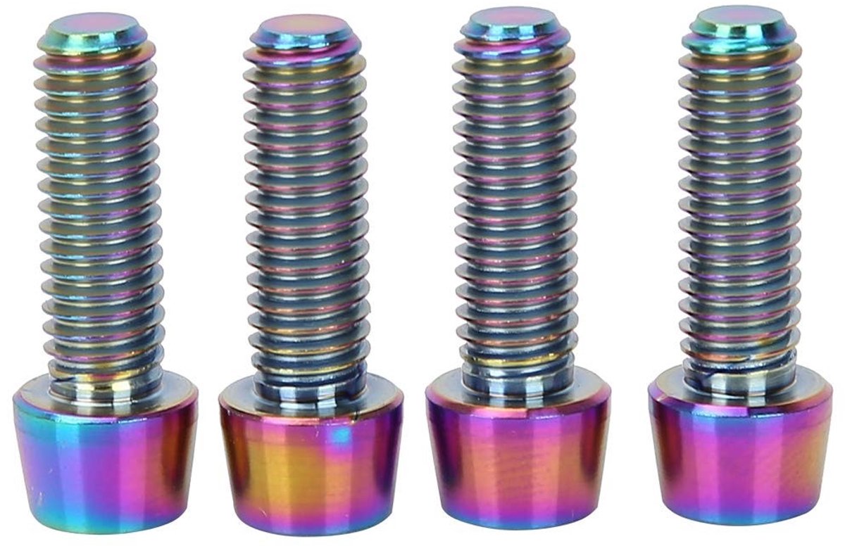 Dailygoods- Accessoires - Bevestigingsschroeven - Titanium Legering - Fietsstang - M6 * 18mm - 4 Stuks - Nauwkeurige Schroefdraad - Fietsschroeven