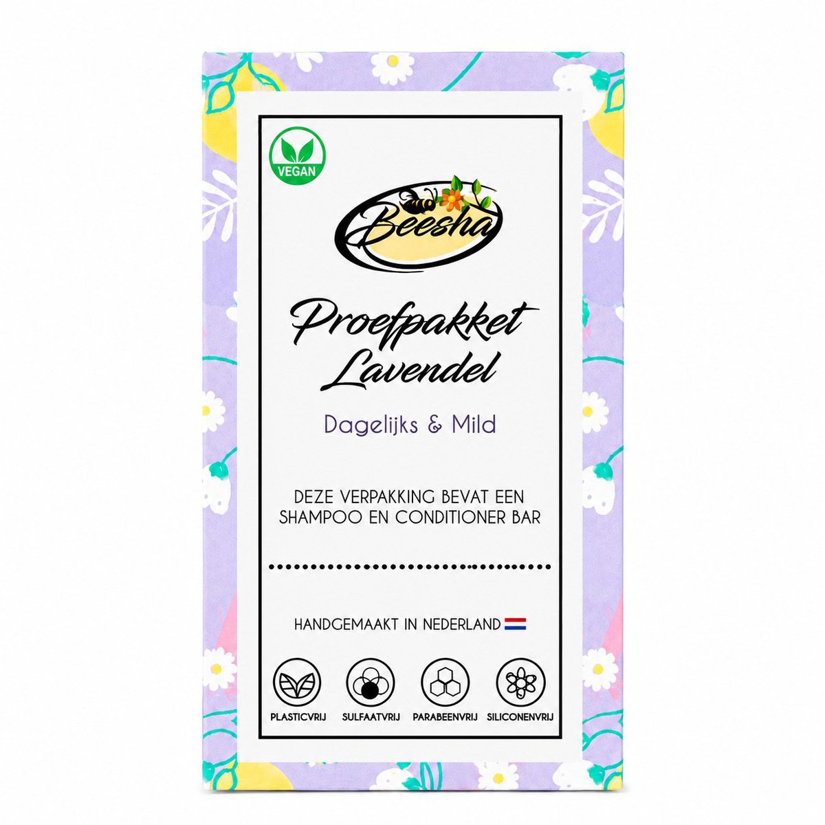 Beesha - Proefpakket Lavendel Duo - Vegan - Sulfaatvrij - Parabeenvrij - CG Proof