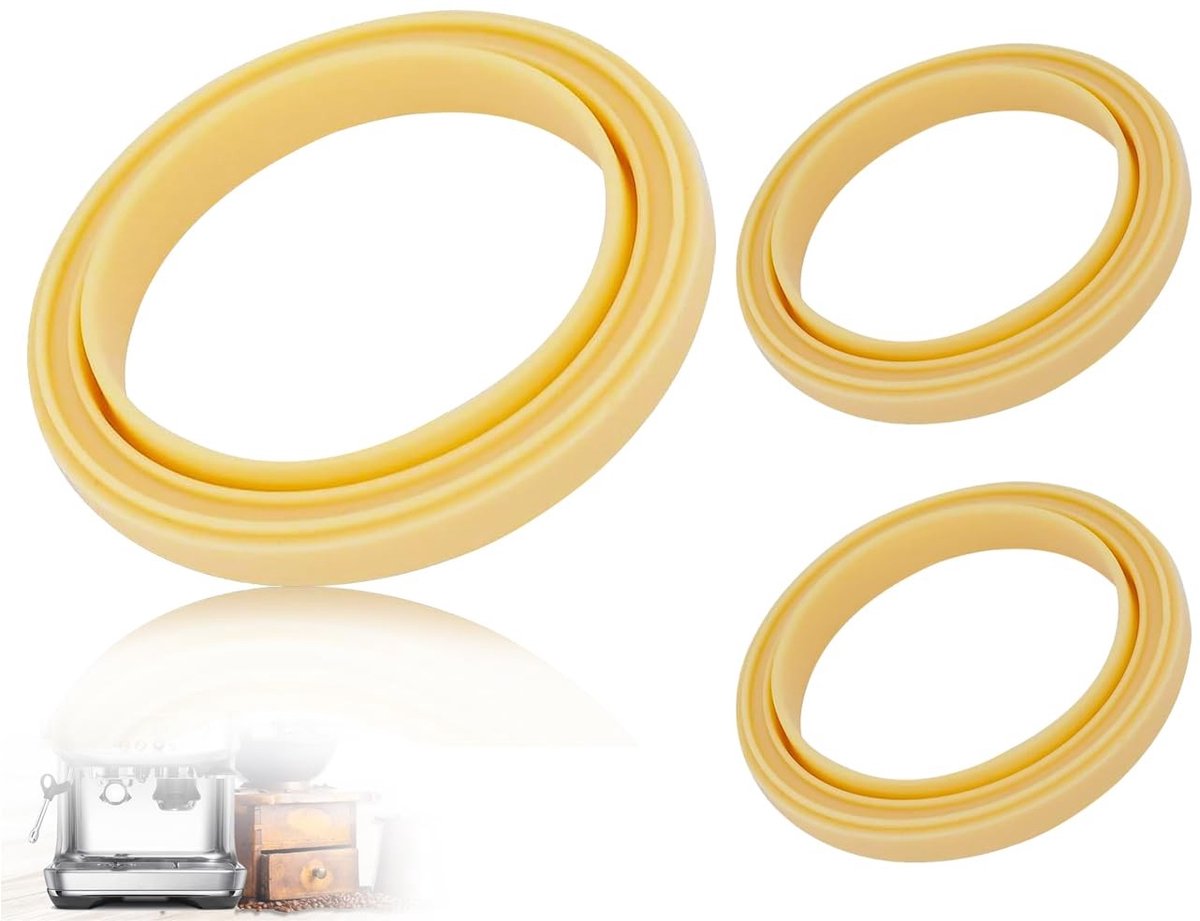 Dailygoods- Afdichtring 2 stuks - Siliconen Afdichting - O-ring - Koffiemachine Afdichtingen - Reserveaccessoires - Levensmiddelenkwaliteit