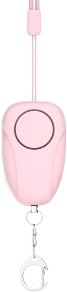 Persoonlijk Alarm - Veiligheidssirene Sleutelhanger - Persoonlijke Beveiliging - 120 dB Geluid - 6.5 cm - Zwart