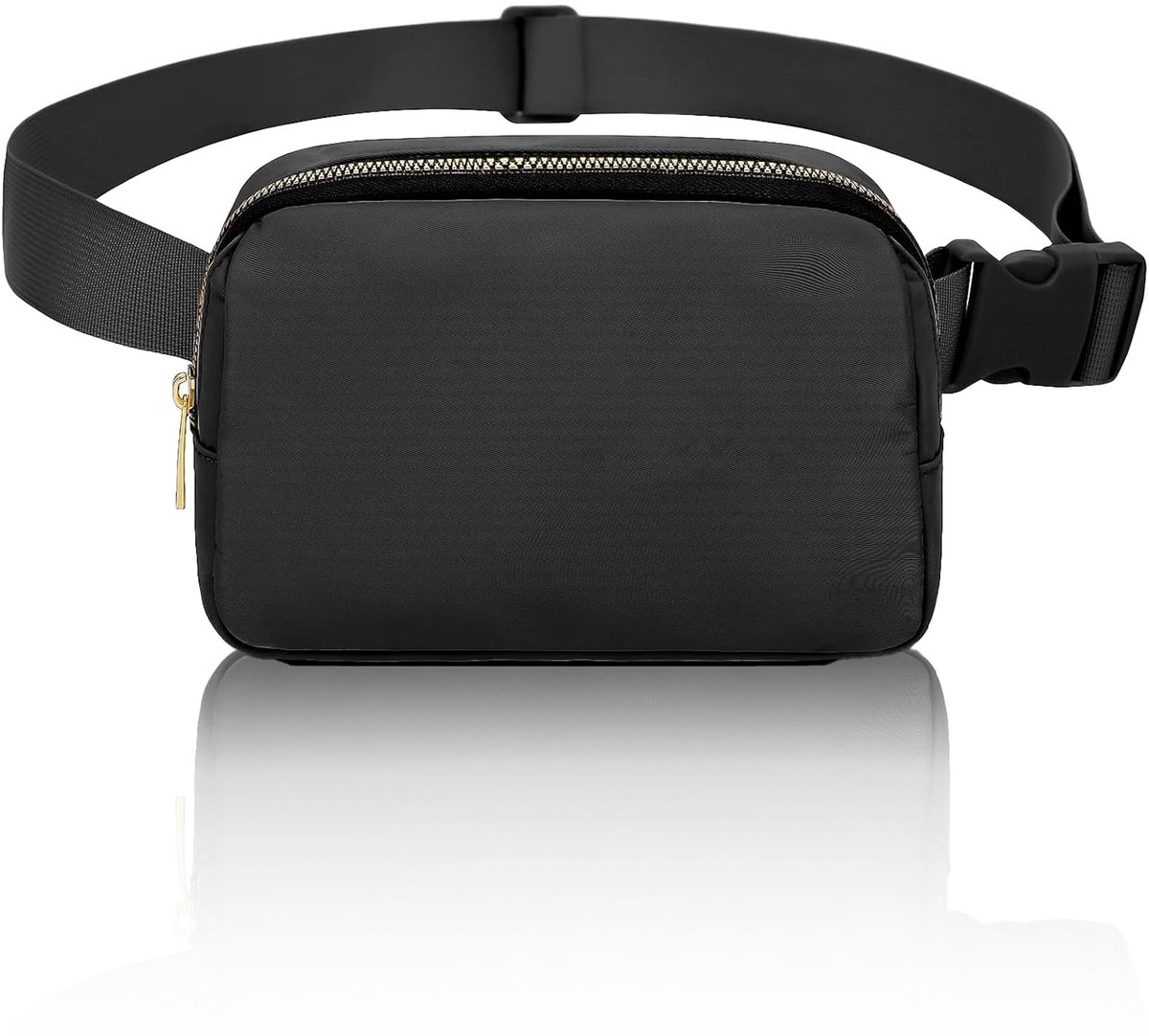 Dailygoods- Heuptas Zwart - Verstelbare Riem - Lichtgewicht Nylon - Waterdicht - Unisex - Afmetingen 20,5 x 14 x 5 cm - Crossbodytas