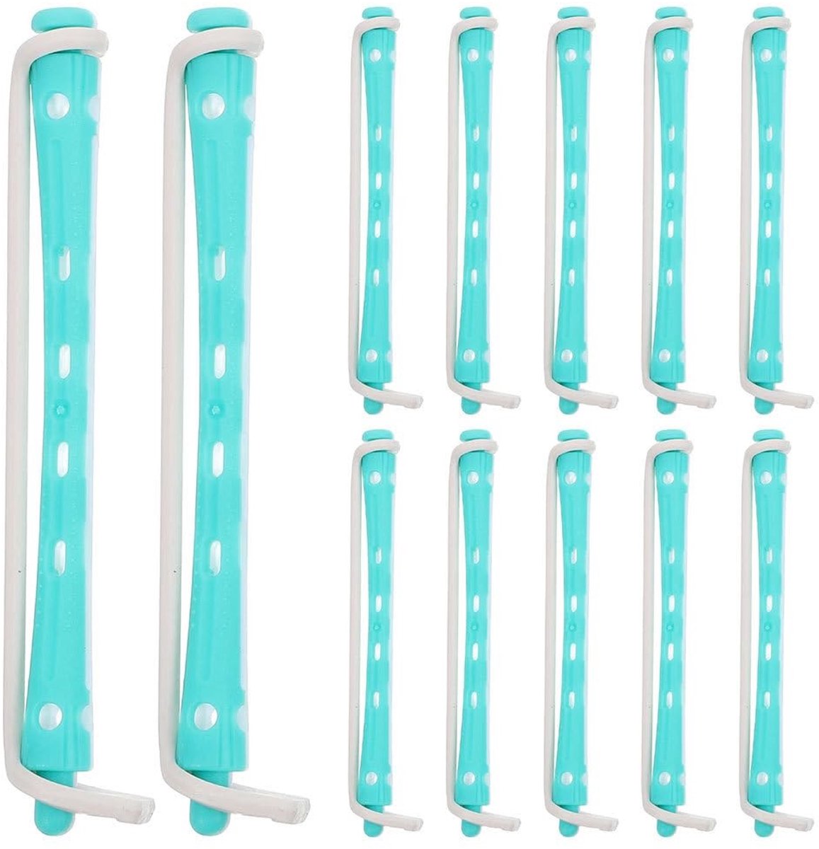 Dailygoods- Krulspelden 24 Stuks - Permanentrollers - Praktische Tools - Voor Kort Haar - Eenvoudig Thuisgebruik - Afmetingen 9x0,6 cm - Krultangen