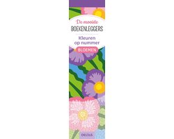 De mooiste kleurboekenleggers Kleuren op nummer - Bloemen - cover