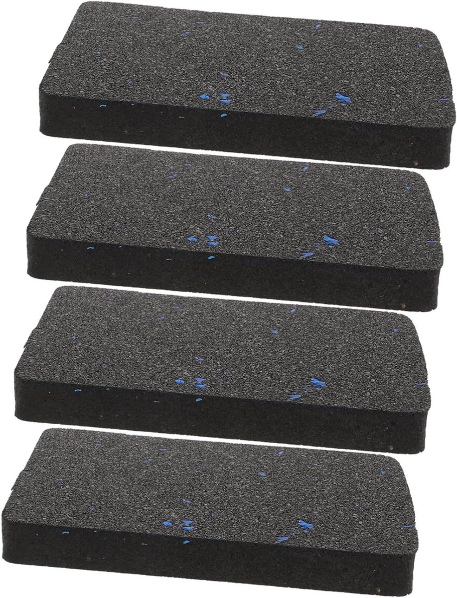 Dempingsmatten Fitnessapparaten - Schokabsorberende Pads - Bescherming Vloer - Geluid Dempend - 4 Stuks - Blauw