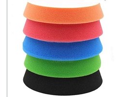 Polijstpads Set - Schuimschijven - Auto Wielen Polijsten - Herbruikbaar Na Reiniging - 5 Stuks 150mm - Geel