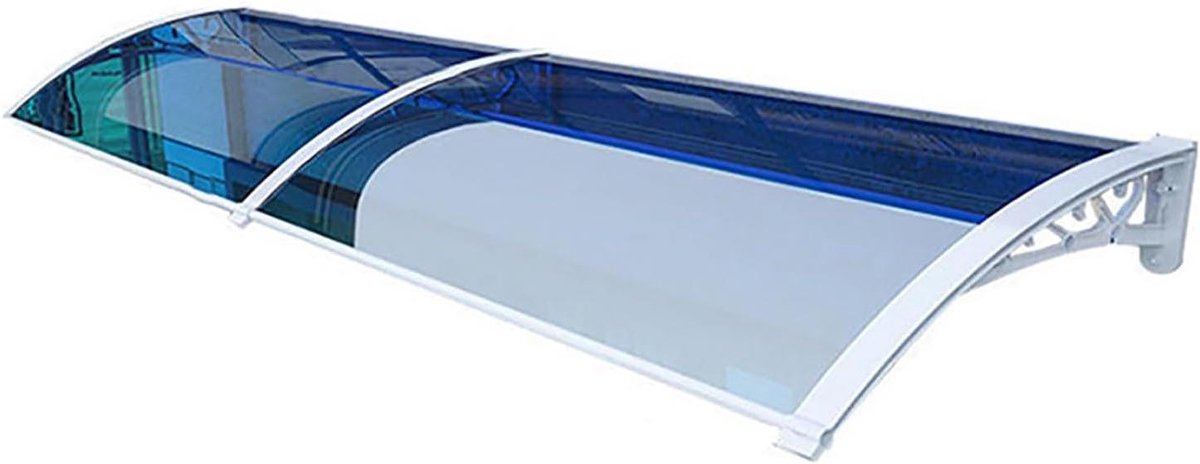 Raamluifel Deurluifel - Veranda Onderdak - Buitenbescherming - Polycarbonaat Deksel - 120x120cm - Transparant