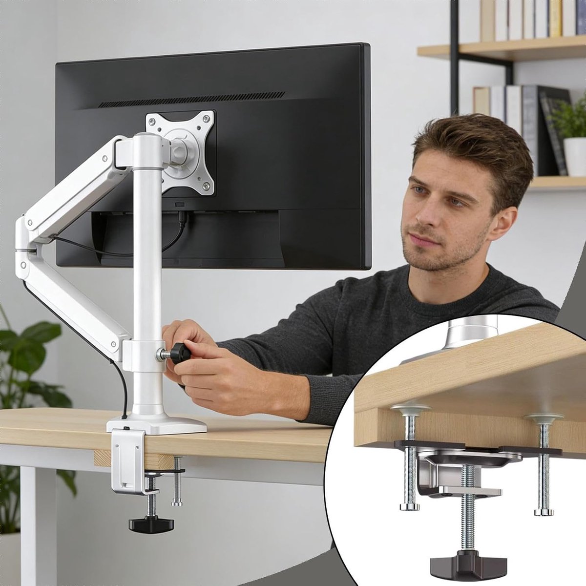Monitor Beugel Plaat - Schermklem Base - 0.4-3.9 Inch Dikte thumbnail 6