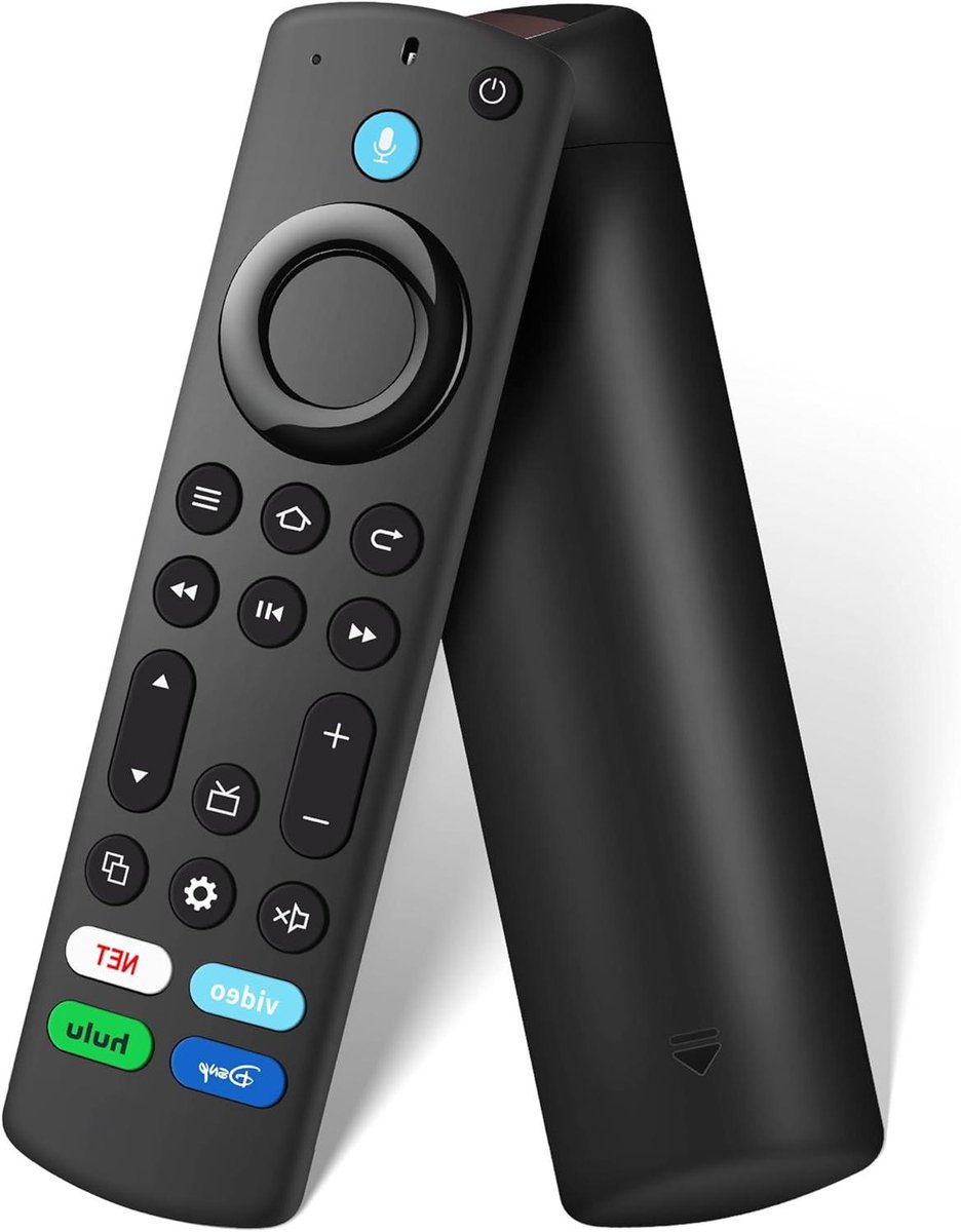 Universele Afstandsbediening - Smart TV Remote - TV Bediening - Spraakgestuurde Zoekfunctie - 10 Meter Bereik - Zwart