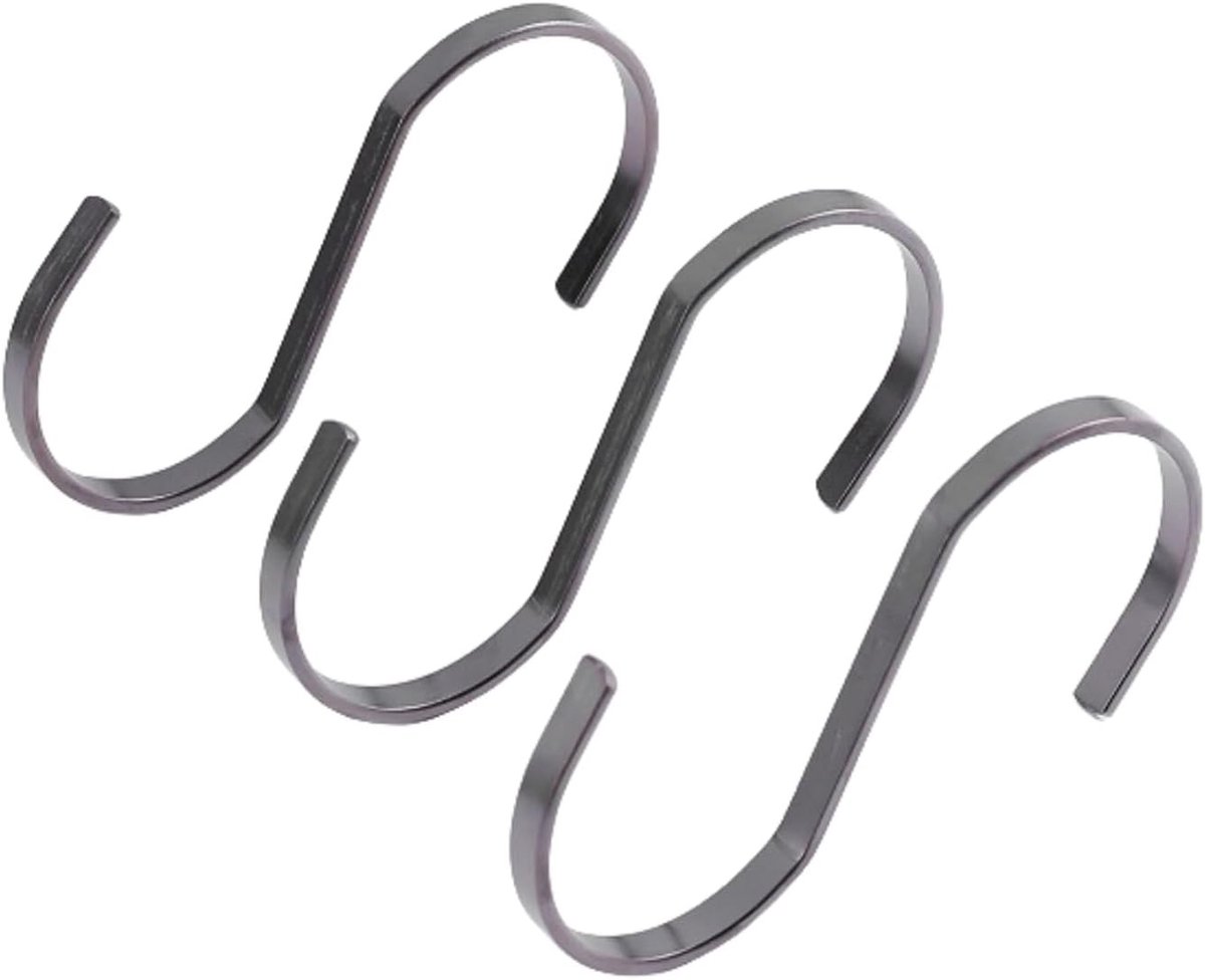 Dailygoods- Haken S-vormig - 10 stuks - Roestvrij Staal - Multifunctioneel - Voor Keuken/Badkamer - Ruimtebesparende Opslag - Ophanghaken