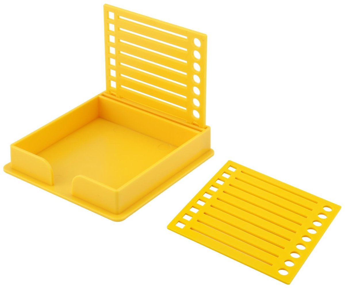 Dailygoods- Plaknotitiesjabloon Zelfklevend - Notitieblokhouder - Memoblokorganizer - Bureau Kantoor - Thuis Schoolbenodigdheden - 1x Houder 2x Blok - Notitieblok