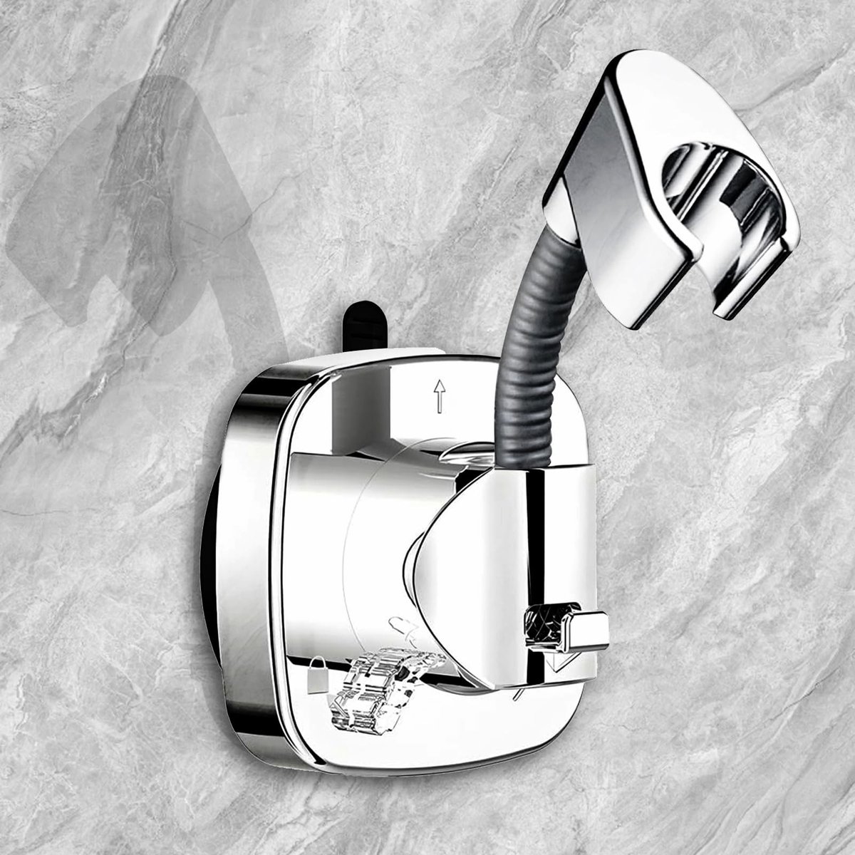 Dailygoods- Douchekophouder 360° Rotatie - Zuignap - Handdouchehouder - Douchehouder zonde