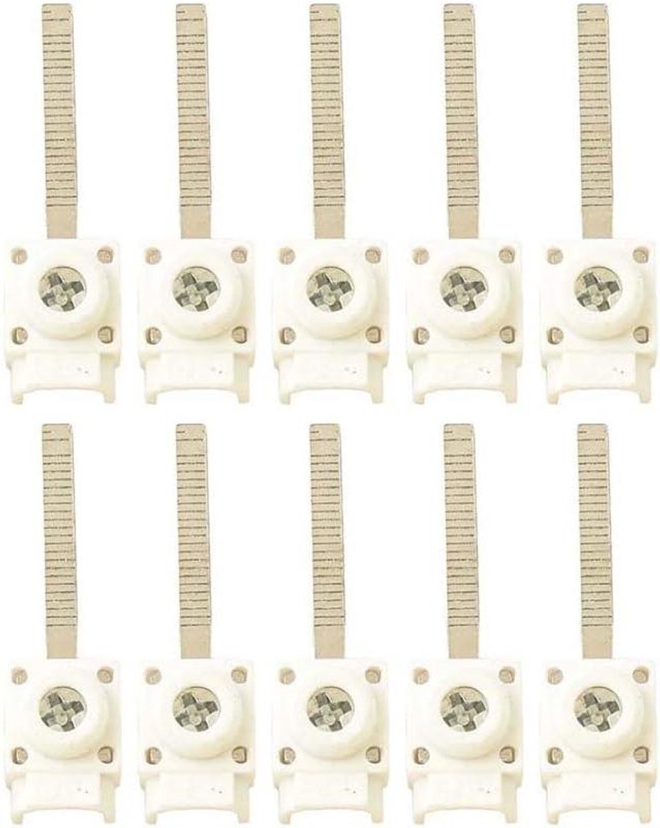 Klemmenblokken - Busbar connector - Elektrische verbindingen - Veilige stroomonderbreker - 25 mm² - Wit
