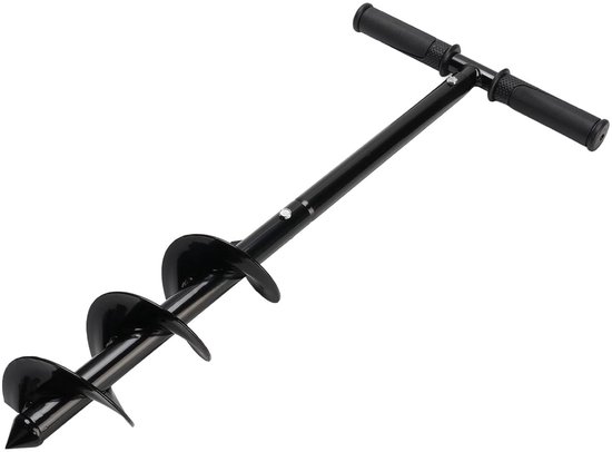 Handbediende Vijzelboor - T-vormige Boor - Bloembollen Planten - Ergonomische Grip - 35 x 15 x 11 cm - Grijs — afbeelding 2