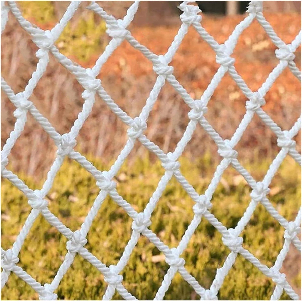 Klimnet Touw - Veiligheidsnet Kinderen - Valbeveiliging Balkon - Professioneel Geweven - 10mm Touw 20cm Maas - Zwart