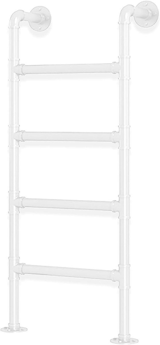 Metalen Ladder - Stapelbed Trap - Veilige Toegang - Aanpasbare Afmetingen - Tot 300 cm - Wit