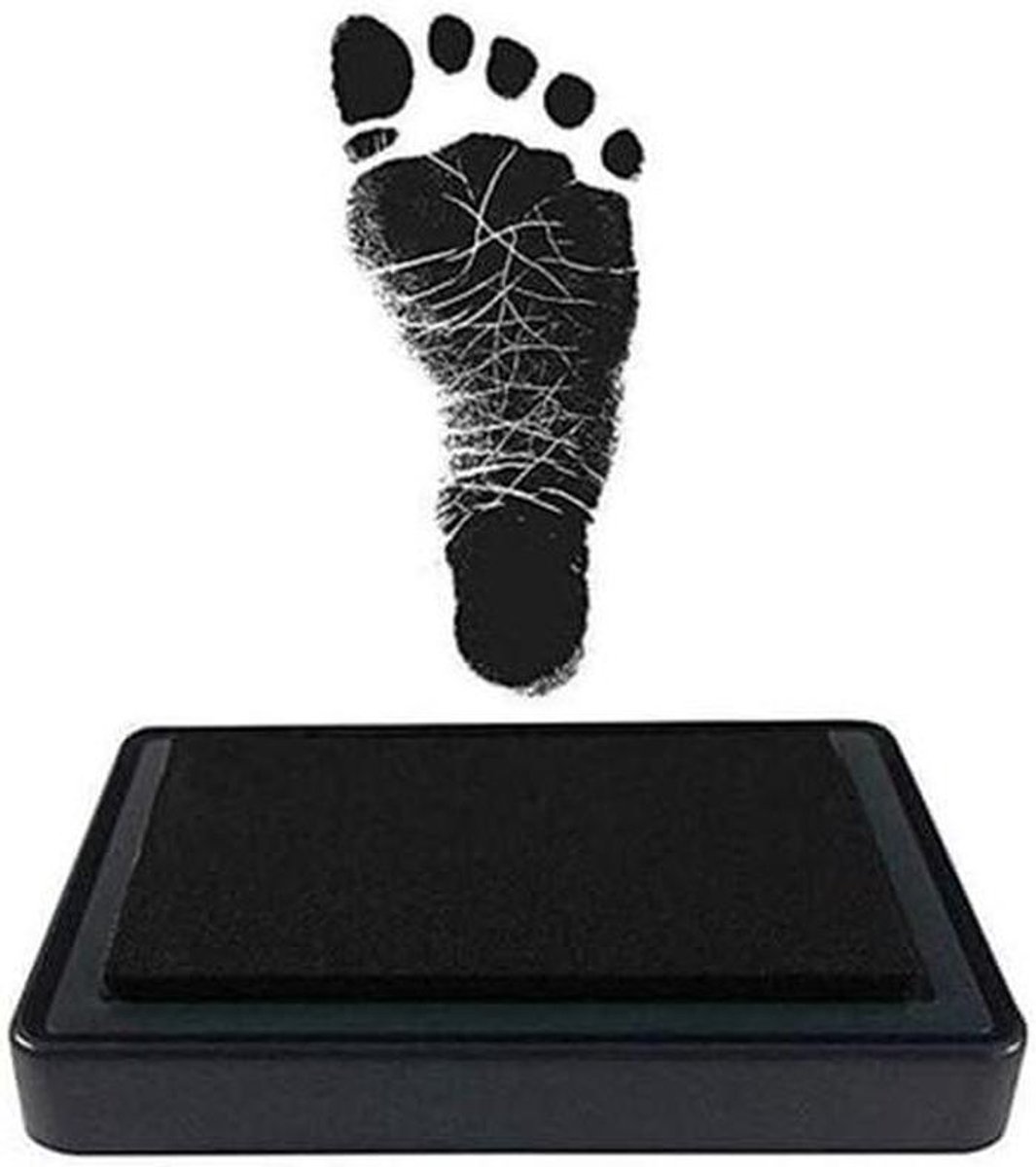 Baby Handafdruk Kit - Voetafdruk Inktpad - Souvenir Maken - Niet-toxisch Veilige Inkt - 9.3 x 6.5 cm - Zwart