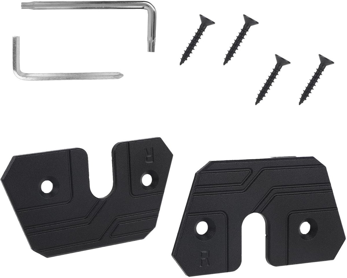 Dailygoods- Reparatieset Zonneklep - Vervangingsset - Metalen Clips - Inclusief Schroeven - Voor Trucks - Geschikt voor JK/JL/Gladiator - Zonneklepclip