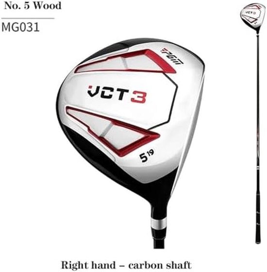 Golf Wood Club - Golf Driver Hybride - Golfspel Verbeteren - Vergrote Sweet Spot - 114.3 cm - Zwart Rood van GOLF — afbeelding 4